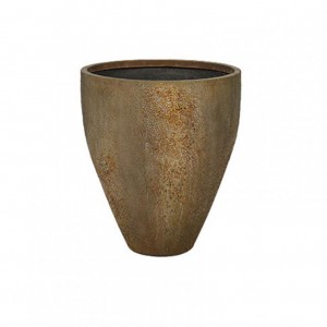 VASO CEMENTO D60 H69,5 -ant. brown