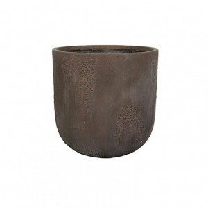 VASO CEMENTO D40 H43,5 -ant. brown