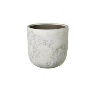 VASO CEMENTO D33 H31 -ant. white