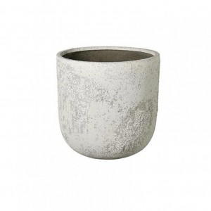 VASO CEMENTO D40 H43,5 -ant. white
