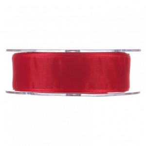 N/ORGANZA 25MM 20MT - red