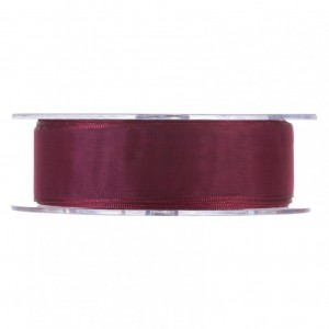 N/ORGANZA 25MM 20MT -bordeaux