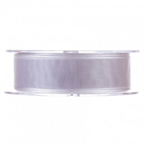 N/ORGANZA 25MM 20MT -silver