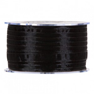 N/ORGANZA 16MM 50MT -black