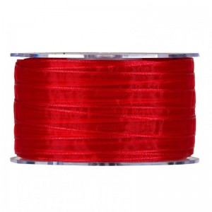 N/ORGANZA 10MM 100MT - red