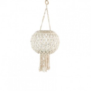 PORTACANDELA macrame c/FUNI D34 H90 cm