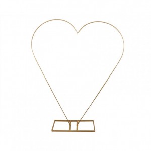 STRUTTURA CUORE 123X30XH151cm - gold