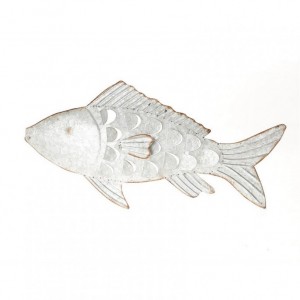 PESCE METALLO da app.84X5XH44cm-zinc