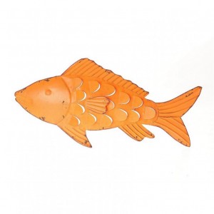 PESCE METALLO da app.84X5XH44cm-orange