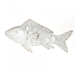 PESCE METALLO da app.71X5XH34cm-zink