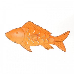 PESCE METALLO da app.71X5XH34cm-orange