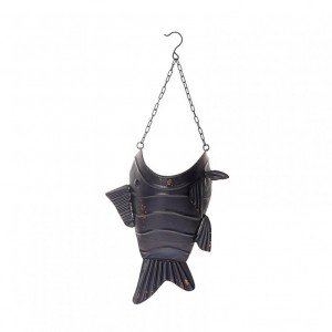 PESCE METALLO da app.26X42cm - dark blue