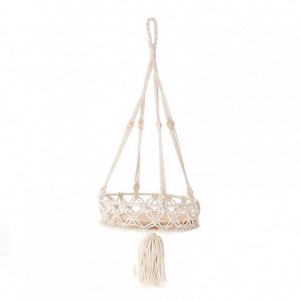 VASSOIO MACRAME DA APP.D30 H65 - white