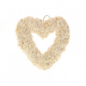 CUORE MUSCHIO 30X30cm - white