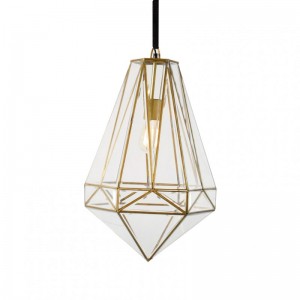 LAMPADARIO VET.smussato D37 H69 brass an