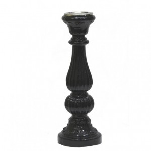 CANDELABRO SHINY/BLACK H46 CM