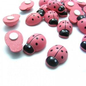 COCCINELLE C/BIADESIVO 18mm 80pz - rosa