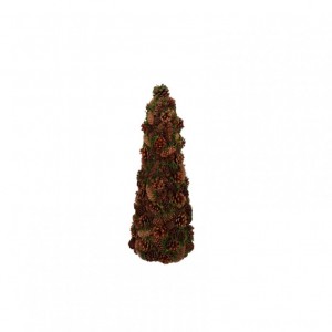 ALBERO CONO PIGNE NATURALI 20X20 H40 cm