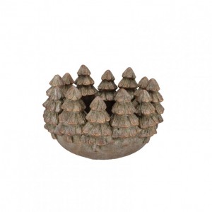 VASO CEMENTO ALBERI 23X22 H13cm - gold