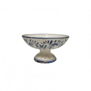 COPPA TERRAC SMALTATA D18 H11CM - blu