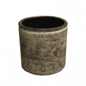 VASE REAL D14XH13,5CM - brown