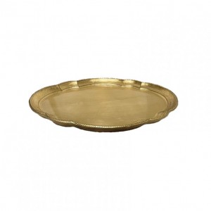 VASSOIO OVALE 55X41cm - oro