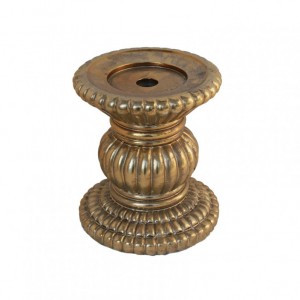 CANDELABRO RILLS h 18 cm - gold