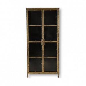 MOBILE VETRINA FLETCHER 80X40 H180 -gold