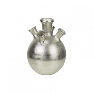 VASO ALLUMINIO TULIP 22cm - silver