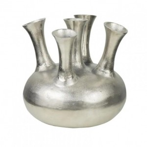 VASO ALLUMINIO TULIP 32cm - silver