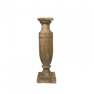 CANDELABRO LEGNO D12,5 H38 cm - natural