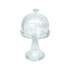 GLASS STAND D10.5 H18 cm