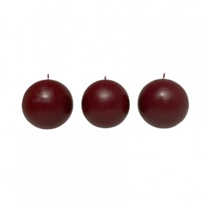 BALL CANDLES mm80 pz6 -bordeaux