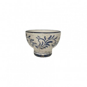 COPPA TERRAC SMALTATA d12 h8,5 CM -blu