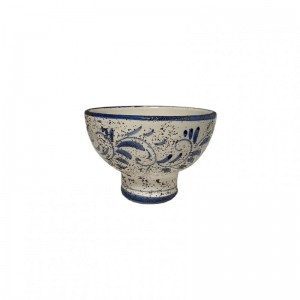 COPPETTA TERRAC SMALTATA D17 H11 CM- blu