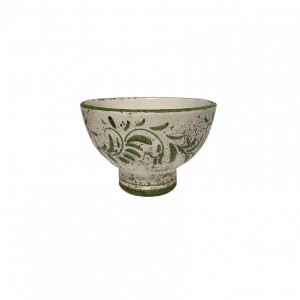 COPPETTA TERRAC SMALTATA D17 H11CM verde
