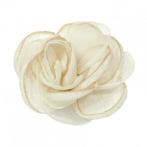 ORGANZA ROSE 6 cm PCS 6 - cream