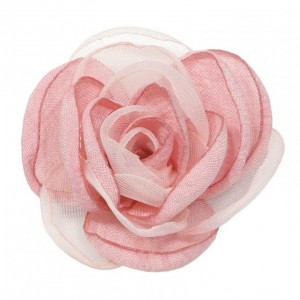 ROSELLINA ORGANZA 6 cm PZ 6 - pink