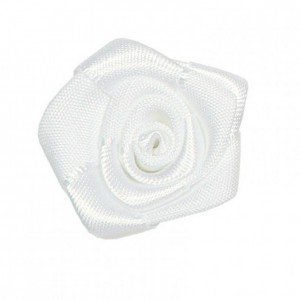 ROSE SATIN CM 2,5 PZ 24-bianco