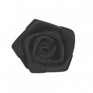 ROSE SATIN CM 4,5 PCS 15 BLACK