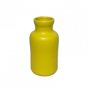 BOTTIGLIA terracotta 8 H15,5 CM -giallo