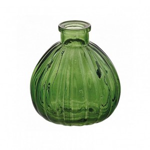 BOTTIGLIA VETRO D8,5 H9,5 cm - verde