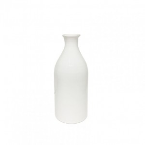 BOTTIGLIA terracotta D12 H30 CM - bianco