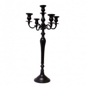 CANDLESTICK 80 CM BLACK MATT