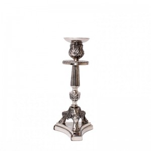 CANDLESTICK BAROCCO SILVER H32DM13X13X13M