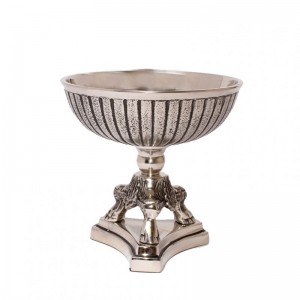 CUP BAROQUE SILVER DM20H19CM