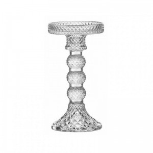 CANDELABRO VETRO D8,8 H16,7 -trasparente