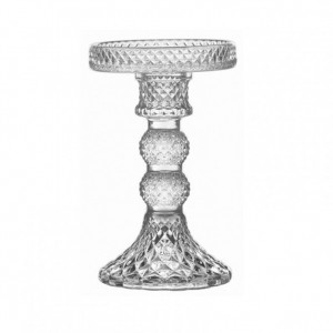 CANDELABRO VETRO D8,8 H14,3 -trasparente