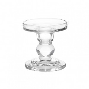 CANDELABRO VETRO D8,4 H8,5 - trasparente