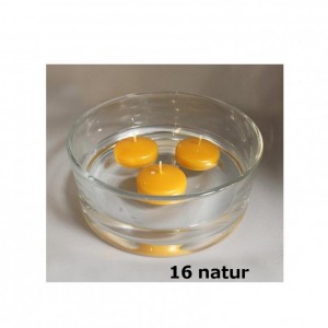 CANDELE GALLEGGIANTI PZ 28 - natur